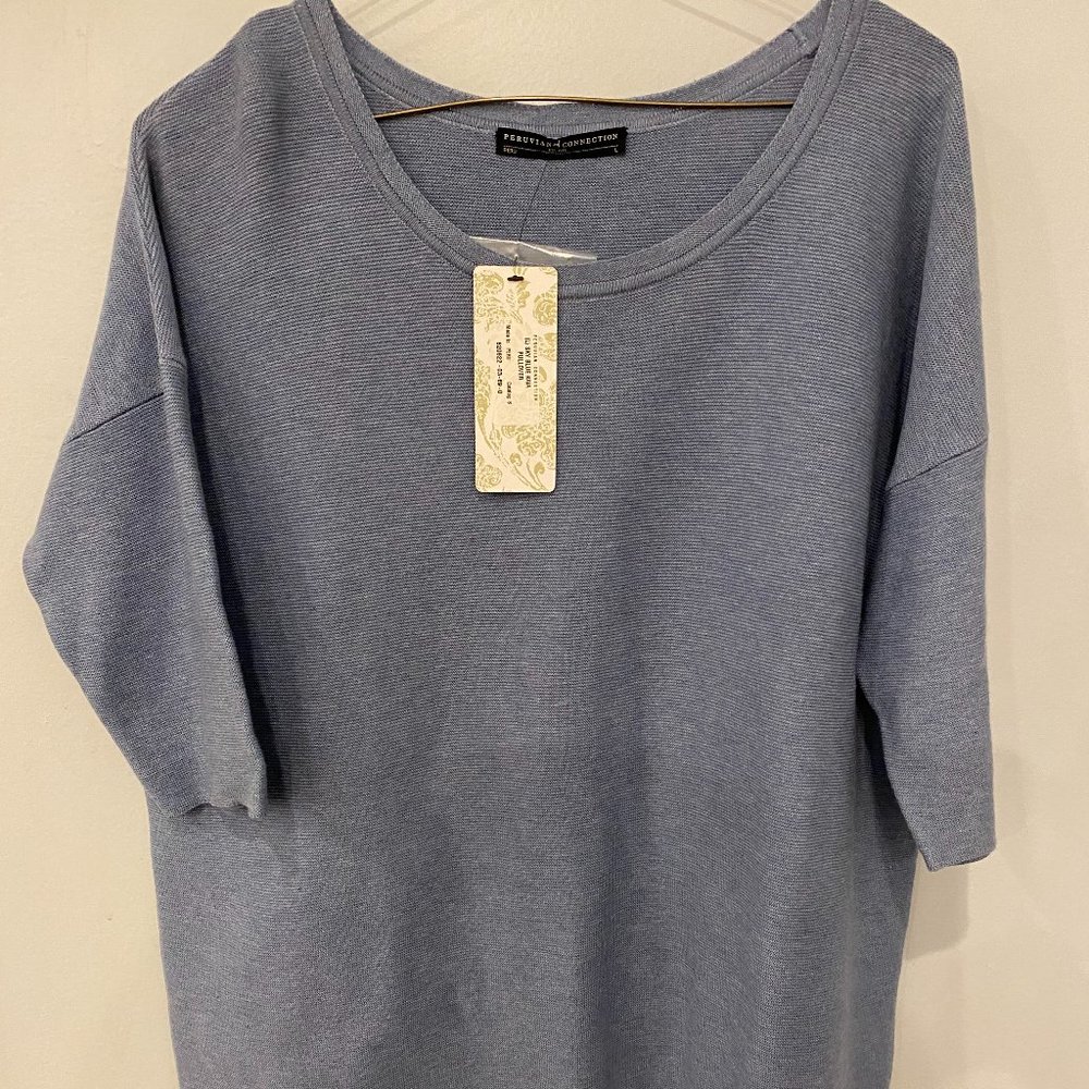 Peruvian Connection Lightweight Pullover Sweater- Large
